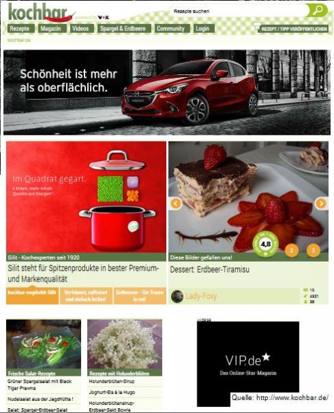 kochbar.de jetzt in neuem Design