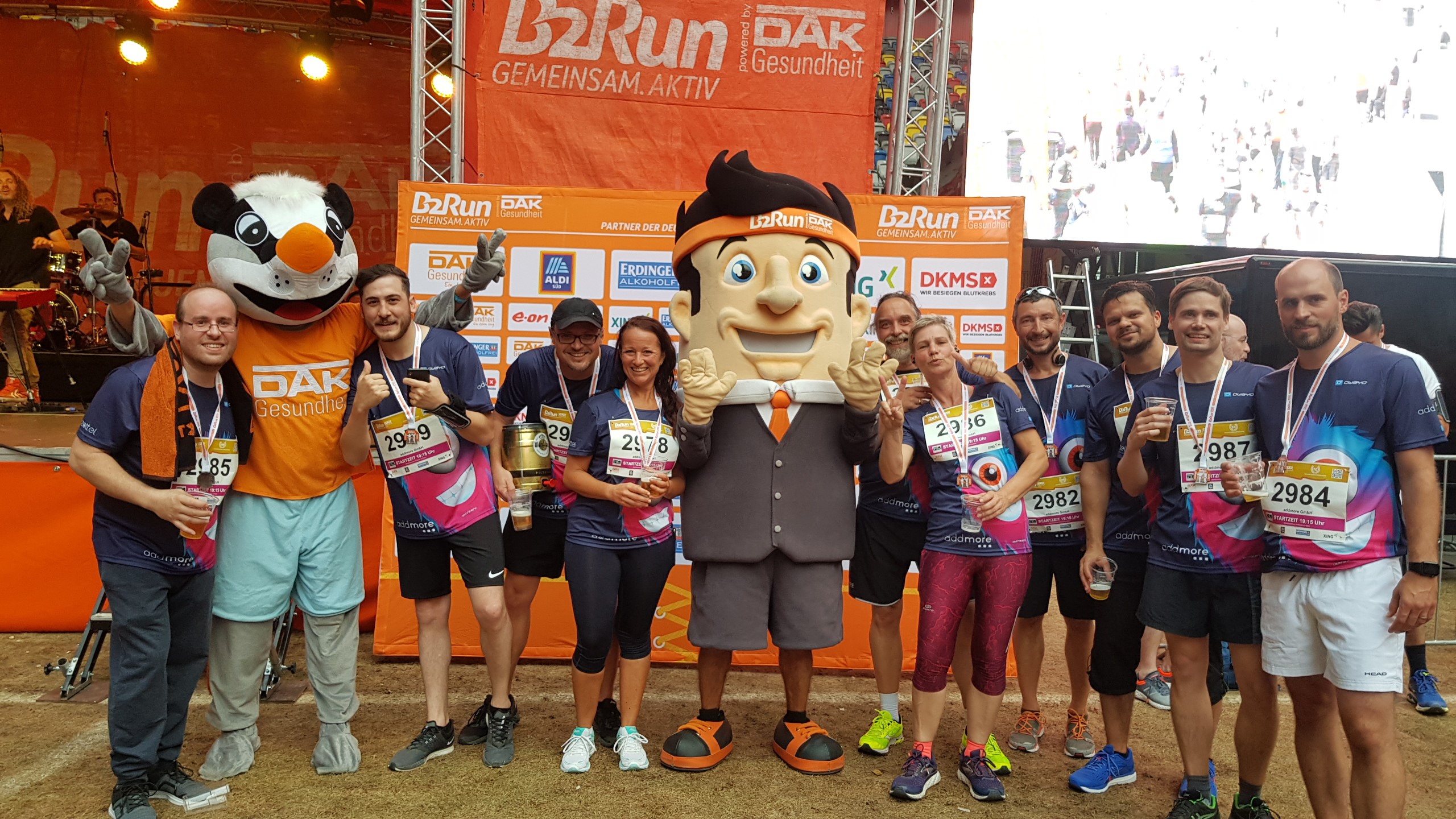 #gemeinsamaktiv - addmore beim Jubiläumslauf des B2Run Düsseldorf