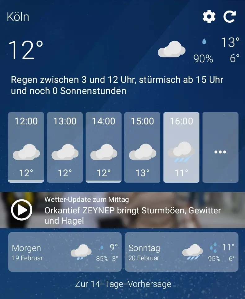 Widget Preview 4x2 12h